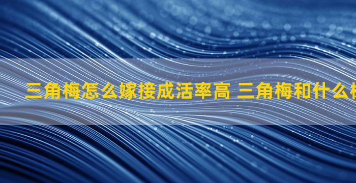 三角梅怎么嫁接成活率高 三角梅和什么树嫁接最好